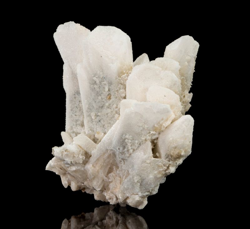 large Quartz casting on Danburite ex Ken Roberts Pseudo Coll. Charcas